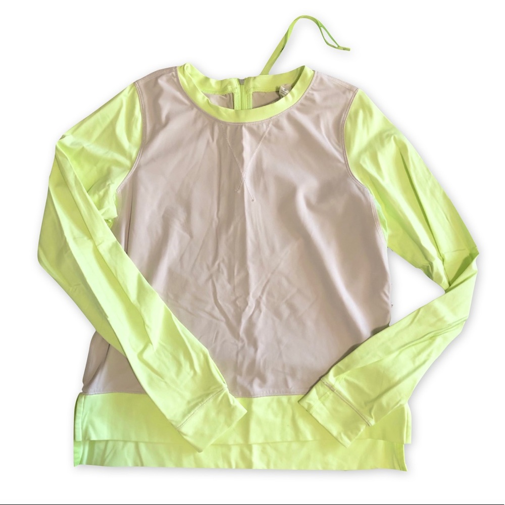 Lululemon Warm Up Crew Zipper Back Top, Size 4